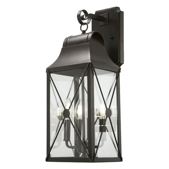Minka Lavery 73292-143C De Luz Oil Rubbed Bronze Outdoor Hardwired Lantern Sconce
