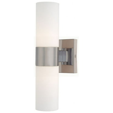 Minka Lavery Andres 13 1/2" High Brushed Nickel 2-Light Wall Sconce