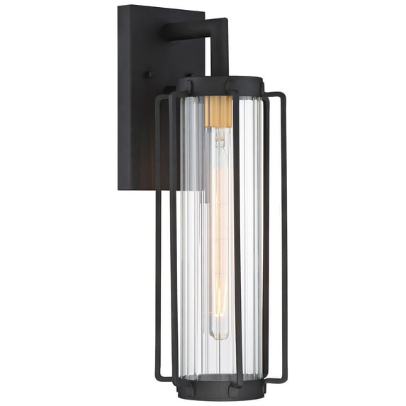 Minka Lavery Avonlea 19" High Sand Black Outdoor Wall Light
