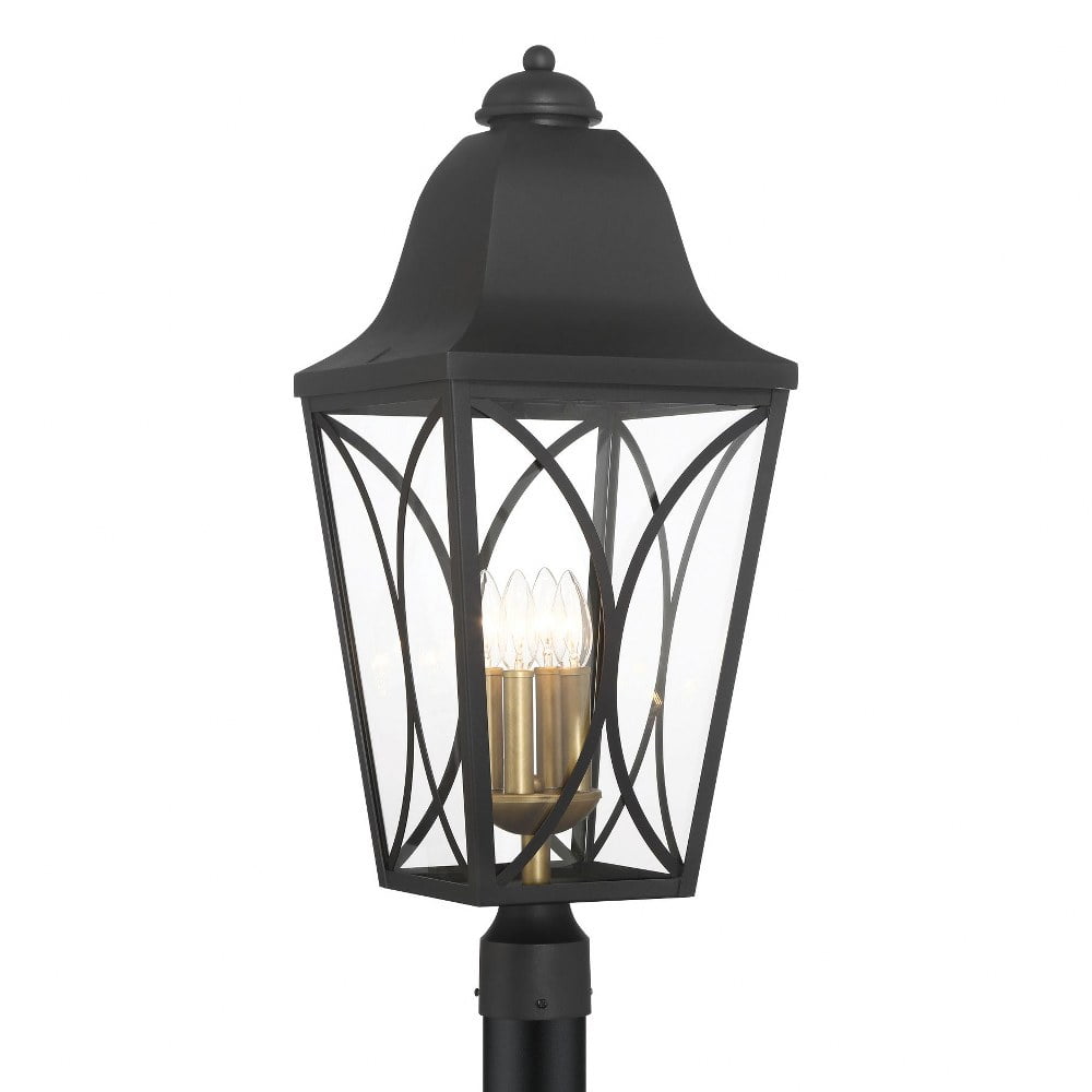 Minka Lavery - Cardigan - 4 Light Outdoor Post Mount-28.25 Inches Tall and 11