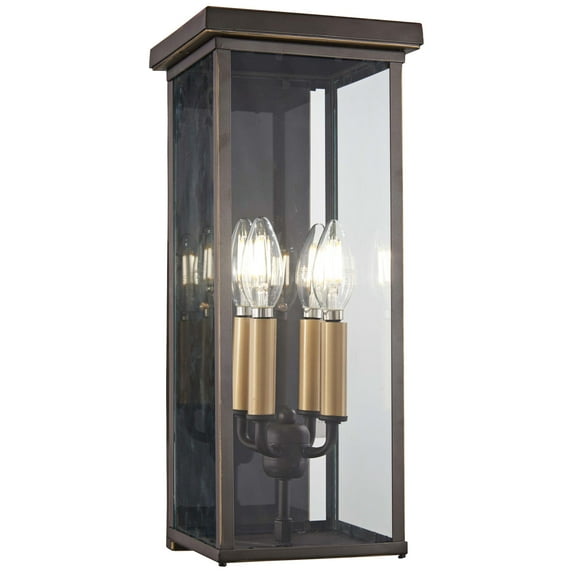 Minka Lavery Casway 4 Light Pocket Lantern - Oil Rubbed Bronze W/ Gold High - 72582-143C