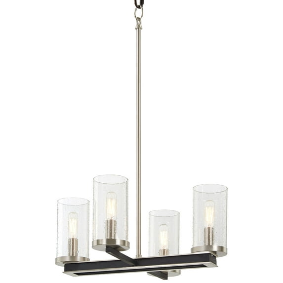 Cole's Crossing 4 Light Convertible Pendant 11.75 Inches Tall By 18 Inches Wide -Traditional Installation Minka Lavery 1054-691