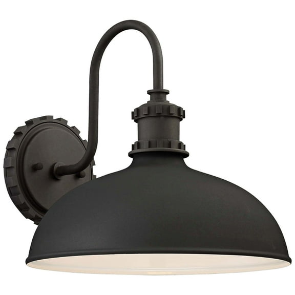 Minka Lavery Escudilla 11 3/4" High Black Outdoor Wall Light
