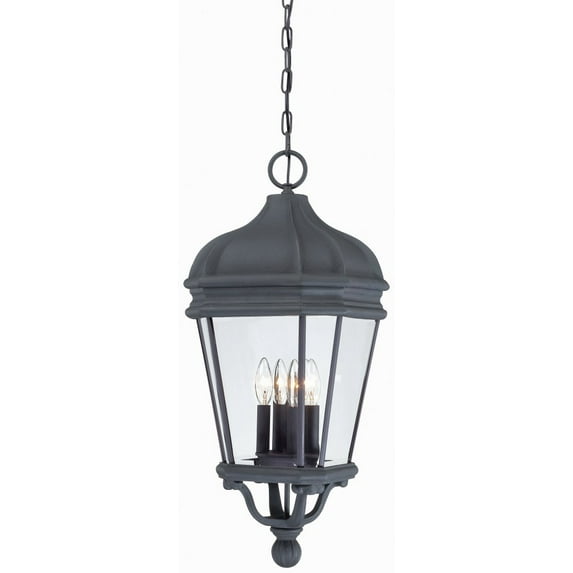 8694-66-Minka Lavery-Great Outdoors - Harrison- 4 Light Outdoor Chain Hung In Traditional Style - 28.75 Inches Tall By 12 Inches Wide-Black Finish