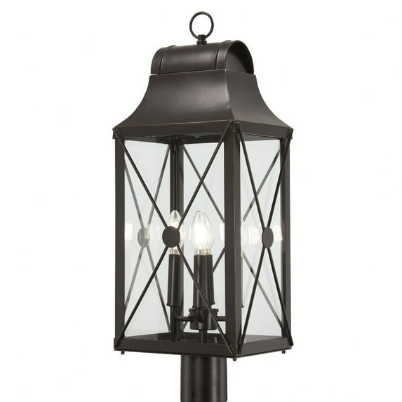 Minka Lavery - Great Outdoors - De Luz - 4 Light Outdoor Post Mount-27.25 Inches