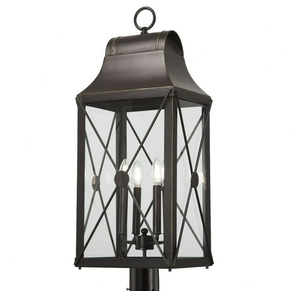 73296-143C-Minka Lavery-Great Outdoors - De Luz - 4 Light Outdoor Post Mount-32.25 Inches Tall and 12.5 Inches Wide