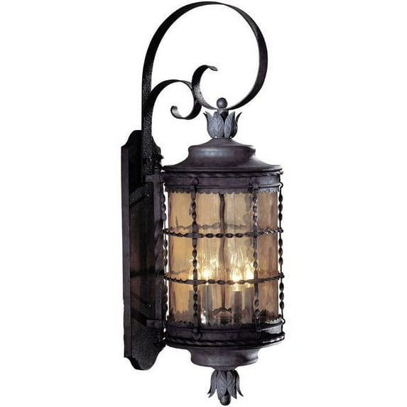 8882-A39-Minka Lavery-Great Outdoors - Mallorca- 4 Light Outdoor Wall Mount In Traditional Style - 34.25 Inches Tall By 10.5 Inches Wide