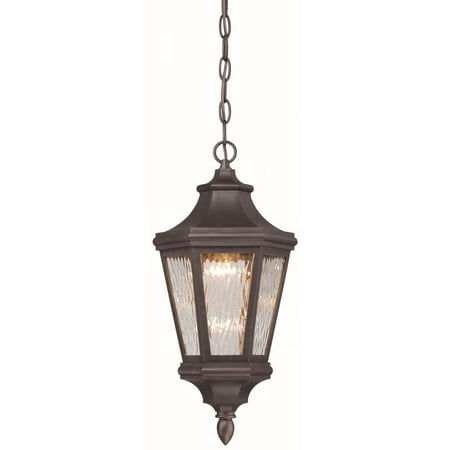 Minka Lavery Hanford Pointe Oil Rubbed Bronze 1 Light Outdoor LED Chain Hung Lantern by