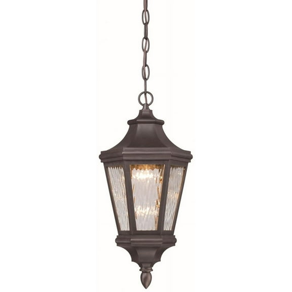 Minka Lavery Hanford Pointe Oil Rubbed Bronze 1 Light Outdoor LED Chain Hung Lantern by
