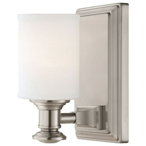 1 Light Transitional Bath Vanity In Transitional Style 8 Inches Tall By 4.75 Inches Wide-Brushed Nickel Finish Minka Lavery 5171-84