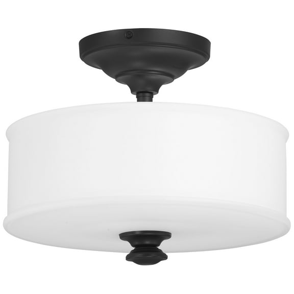 Minka Lavery - Harbour Point - 2 Light Semi-Flush Mount in Transitional Style -