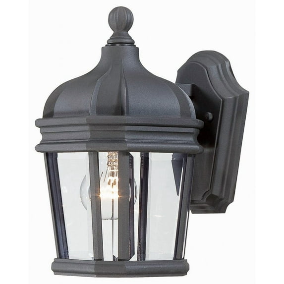 Minka Lavery Harrison 11 1/2" High Black Outdoor Wall Light