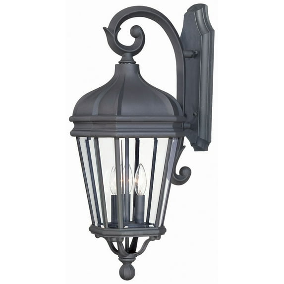 Minka Lavery Harrison 27 3/4" High Black Outdoor Wall Light