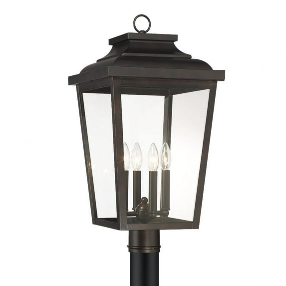 Minka Lavery - Irvington Manor - 4 Light Outdoor Post Mount-24.25 Inches Tall