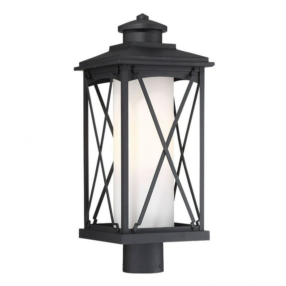 Minka Lavery Lansdale 20 3/4" High Matte Black Outdoor Post Light