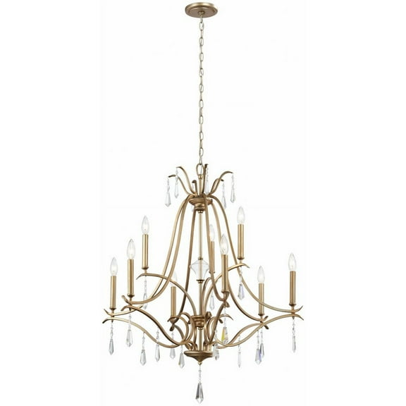 Minka Lavery - Laurel Estate - Chandelier 9 Light Brio Gold in Traditional Style