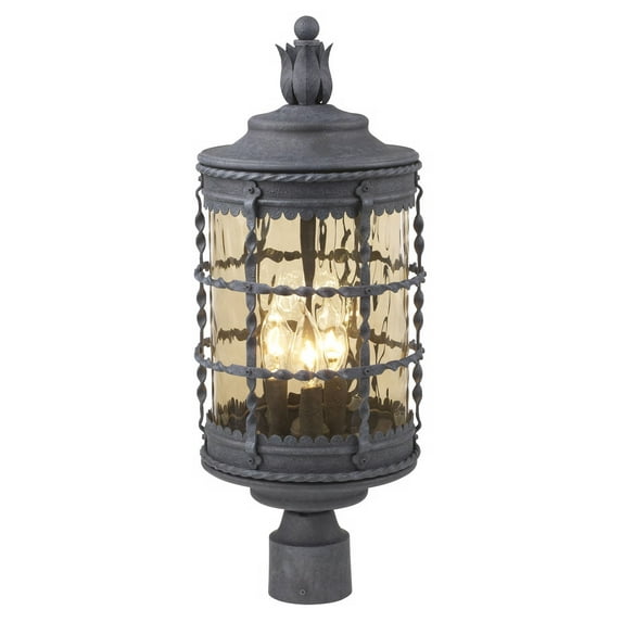 Minka Lavery Mallorca 22 3/4" High Black Finish Outdoor Post Light