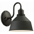 thumbnail image 1 of Minka Lavery Mantiel 9 3/4" High Black Outdoor Wall Light, 1 of 4