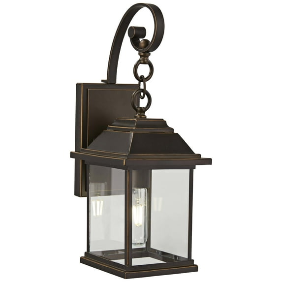 Minka Lavery Mariner's Pointe 18" Oil-Rubbed Bronze Outdoor Lantern Wall Light