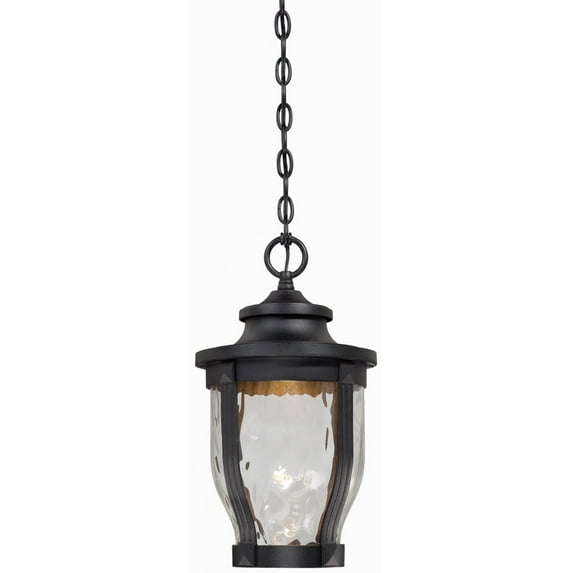 Minka Lavery Merrimack 17 1/2" High Black LED Hanging Outdoor Light