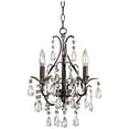 thumbnail image 1 of Minka Lavery - Mini Chandelier 3 Light Castlewood Walnut/Silver in Traditional, 1 of 2
