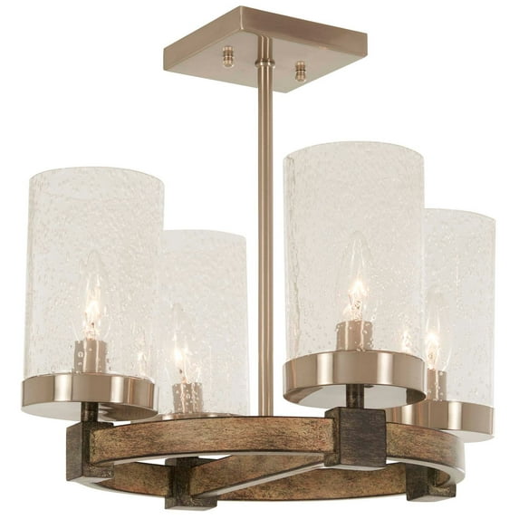 Minka Lavery Minka-Lavery Bridlewood 15" 4-Light Rustic Ceiling Light