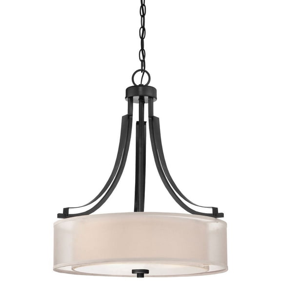 Minka Lavery Minka Parsons Studio 20 1/2" Wide Sand Coal Black Drum Pendant Light