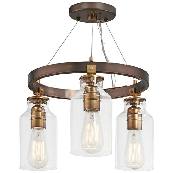Minka Lavery - Morrow - 3 Light Semi-Flush Mount in Transitional Style - 14