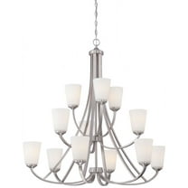 Minka Lavery - Overland Park - Chandelier 12 Light Brushed Nickel in