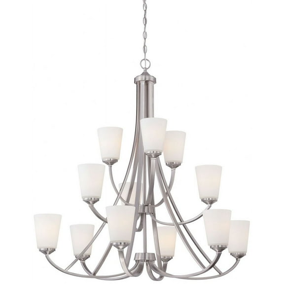 Minka Lavery - Overland Park - Chandelier 12 Light Brushed Nickel in