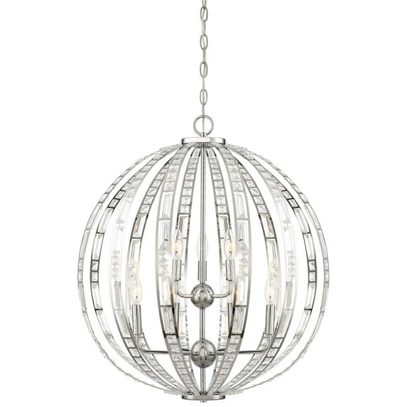 Minka Lavery Palermo 9-Light Pendant Light in Chrome
