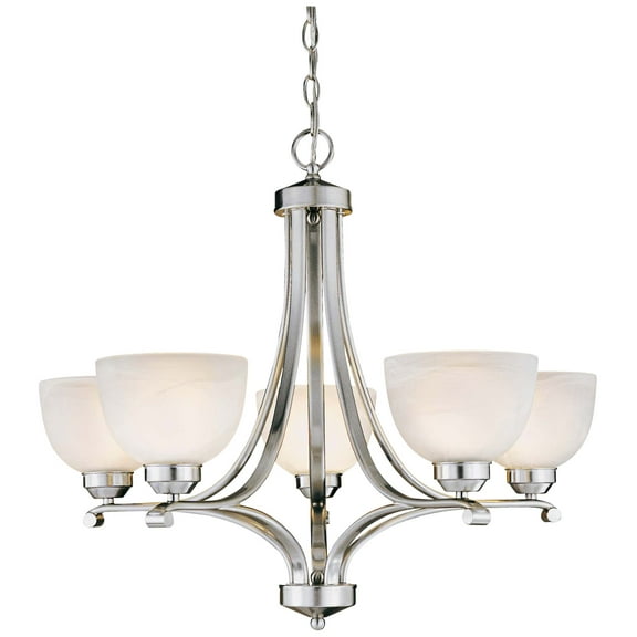 Minka Lavery - Paradox - Chandelier 5 Light Brushed Nickel in Transitional Style