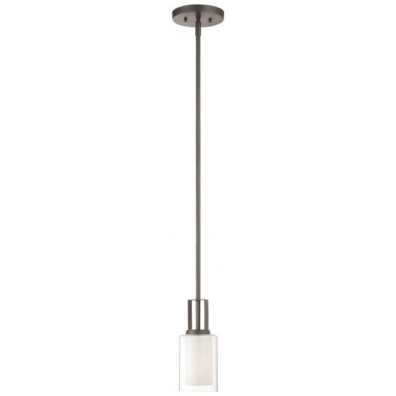 4101-172-Minka Lavery-Parsons Studio - 1 Light Mini Pendant in Transitional Style - 10 inches tall by 4.25 inches wide-Smoked Iron Finish