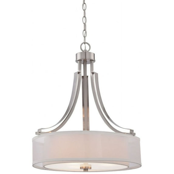 Minka Lavery 4104-84 Parsons Studio 3-Light Brushed Nickel Pendant