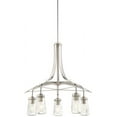 thumbnail image 1 of Minka Lavery - Poleis - Chandelier 5 Light Brushed Nickel in Transitional Style, 1 of 2