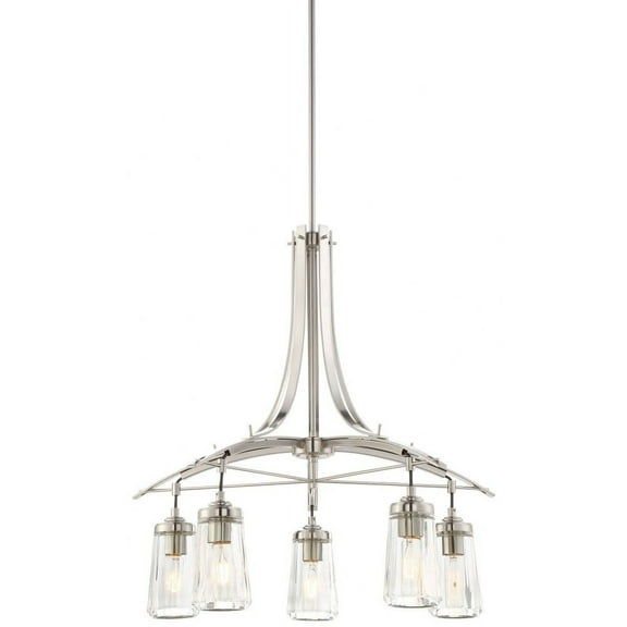 Minka Lavery - Poleis - Chandelier 5 Light Brushed Nickel in Transitional Style