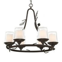 2756-694-Minka Lavery-Ponderosa Ridge - 6 Light Chandelier-25 Inches Tall and 28 Inches Wide -Traditional Installation