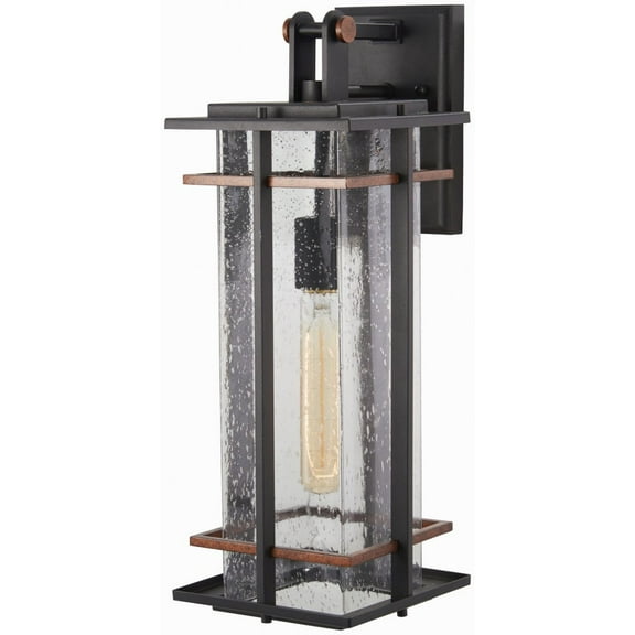 Minka Lavery San Marcos 18 1/4" High Black and Copper Outdoor Wall Light