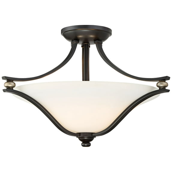 Minka Lavery - Shadowglen - 2 Light Semi-Flush Mount in Transitional Style -