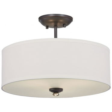 Minka Lavery - Shadowglen - 3 Light Semi-Flush Mount in Transitional Style - 12