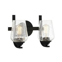 Shyloh 2-Light Bathroom Vanity Light in Coal