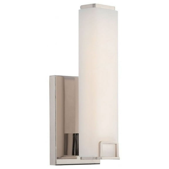 Minka Lavery Square 12 1/2" High Polished Nickel LED Wall Sconce