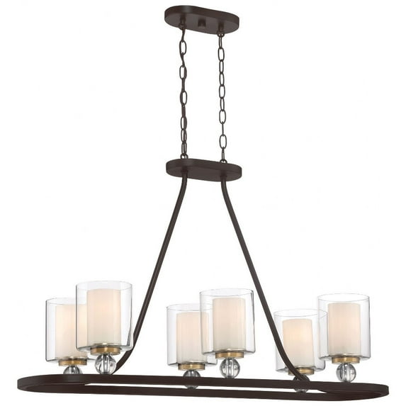 Minka Lavery - Studio 5 - 6 Light Island in Transitional Style - 23.5 inches