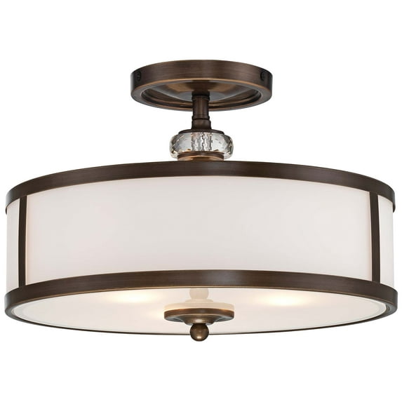 Minka Lavery - Thorndale - 3 Light Semi-Flush Mount in Traditional Style - 10.25