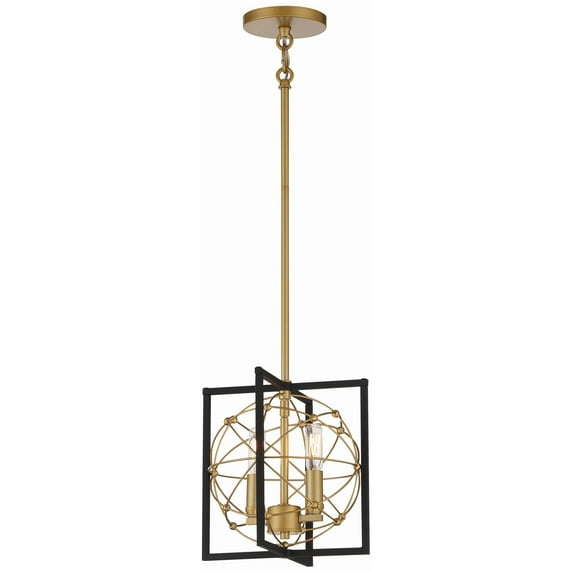Minka Lavery - Titans Trace - 2 Light Mini Pendant -Traditional Installation