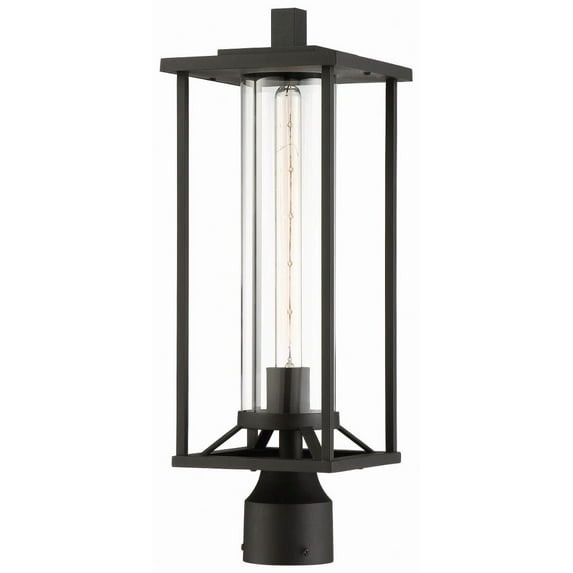 Minka Lavery Trescott 20" High Black Outdoor Post Light