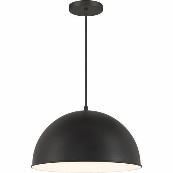 Minka Lavery - Vantage Pendants - 1 Light Dome Pendant-Coal Finish