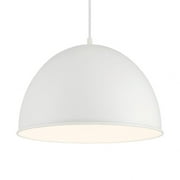 Minka Lavery - Vantage Pendants - 1 Light Dome Pendant-White Finish