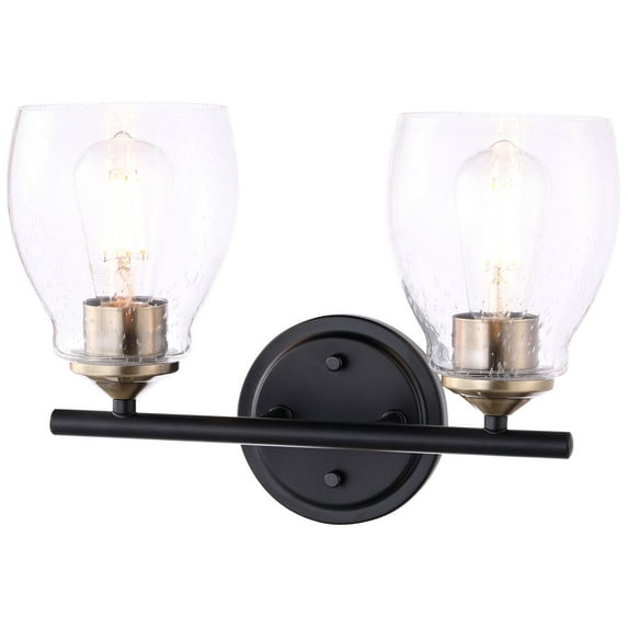 Minka Lavery Winsley 10" High Coal Stained Brass 2-Light Wall Sconce