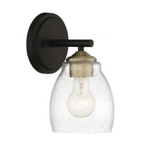 Minka Lavery Winsley Bathroom Vanity Light in Coal and Stained Brass